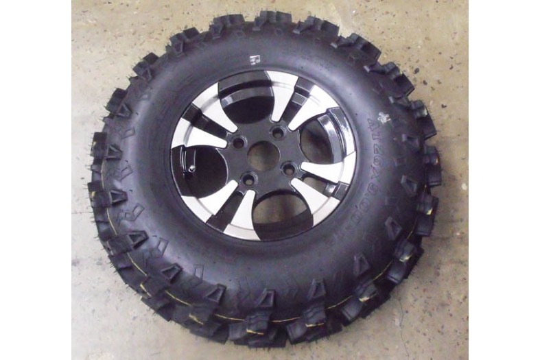 26X10-12 6PR/TL P376L | LU043455 Колесо в сборе (шина AT26x10-12 (FORSAGE P376) диск12х7.5 алюм),левое, для квадроцикла Leopard 600Y